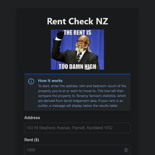 Rent Check Screenshot